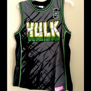 Marvel Hulk Men’s Basketball Jersey Small New